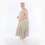  Ballonkleid von AKH Fashion aus Viskose, 1490.06972, Beige, Ausgefallen, Zeitlos, Schick