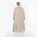  Ballonkleid von AKH Fashion aus Viskose, 1490.06972, Beige, Ausgefallen, Zeitlos, Schick