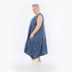  Ballonkleid von AKH Fashion aus Viskose, 1490.07093, Azurblau, Ausgefallen, Zeitlos