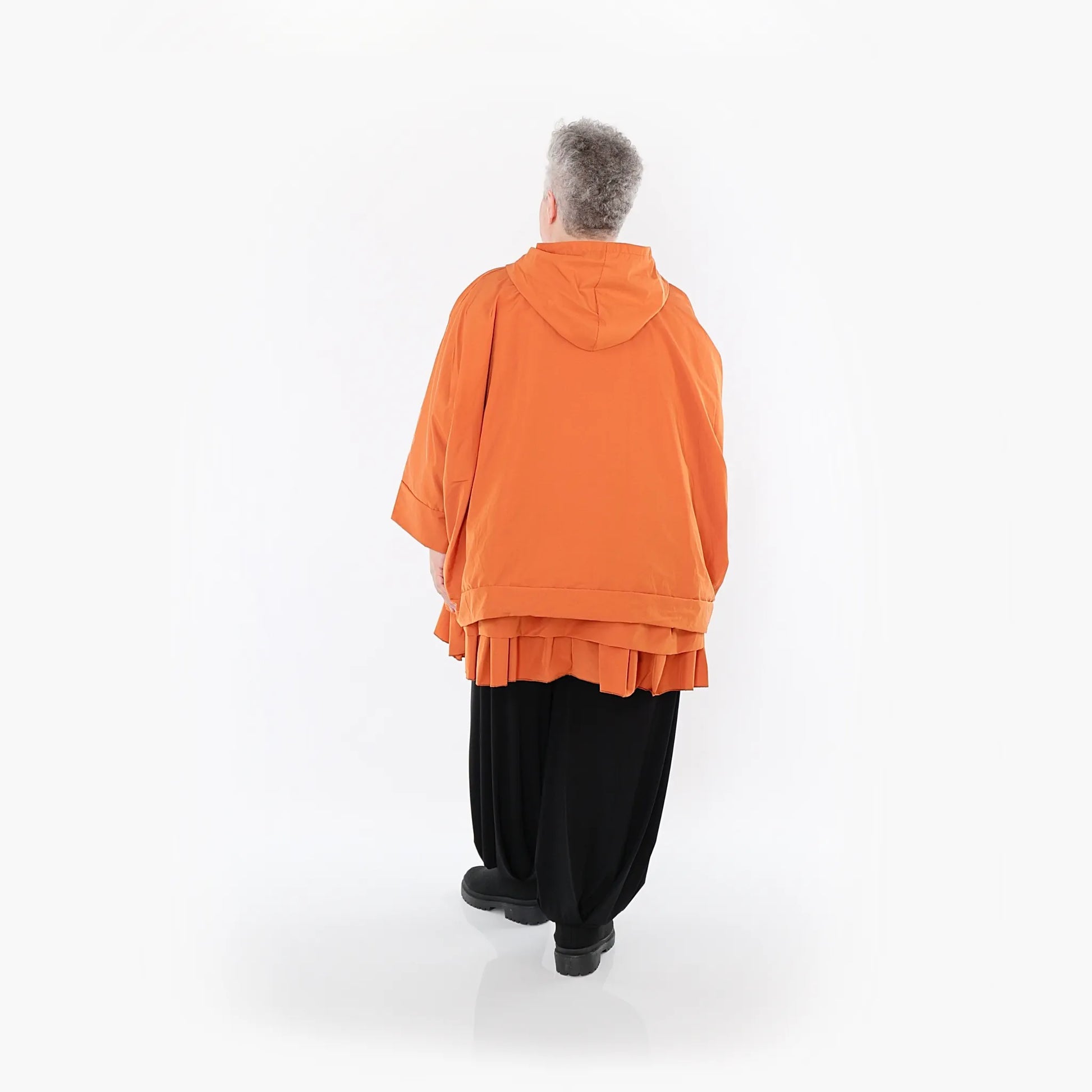  AKH Fashion Jacke in kastiger Form, aus Baumwolle, 1493.07076, Orange, Ausgefallen, Schick