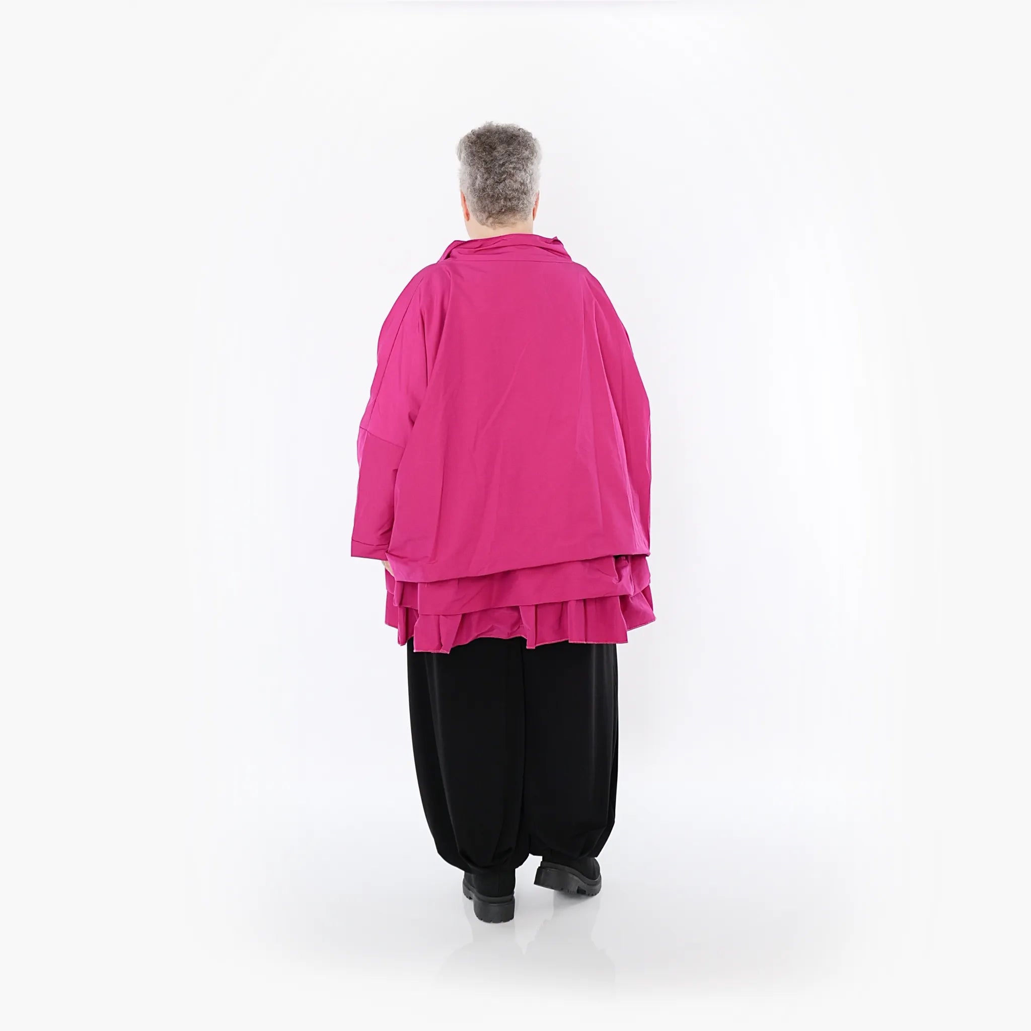  AKH Fashion Jacke in kastiger Form, aus Baumwolle, 1493.07104, Fuchsia, Ausgefallen