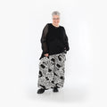  Palazzo Hose von AKH Fashion aus Materialmix, 1499.07077, Schwarz/Weiß, Animal, Schick