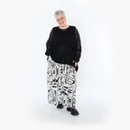  AKH Fashion Überwurf in kastiger Form, aus Baumwolle, 1502.02529, Schwarz, Ausgefallen