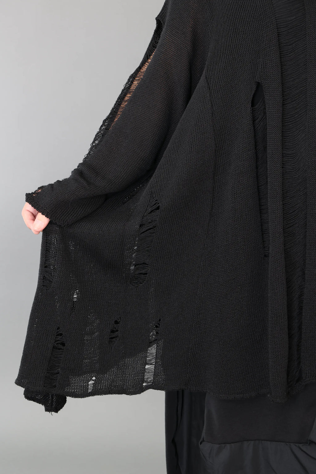  A-Form Bigshirt von AKH Premium aus Baumwolle, P1002.2530, Schwarz, Ausgefallen, Zeitlos