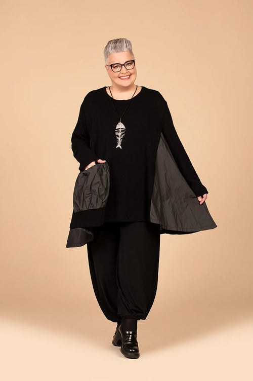 A-Form Shirt von AKH Fashion aus Baumwolle, ausgefallene, zeitlose Lagenlook Mode