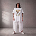 Damen Shirt Lagenlook Baumwolle Mintgrün, A-Linie, Oversize große Größen – Funky Diva