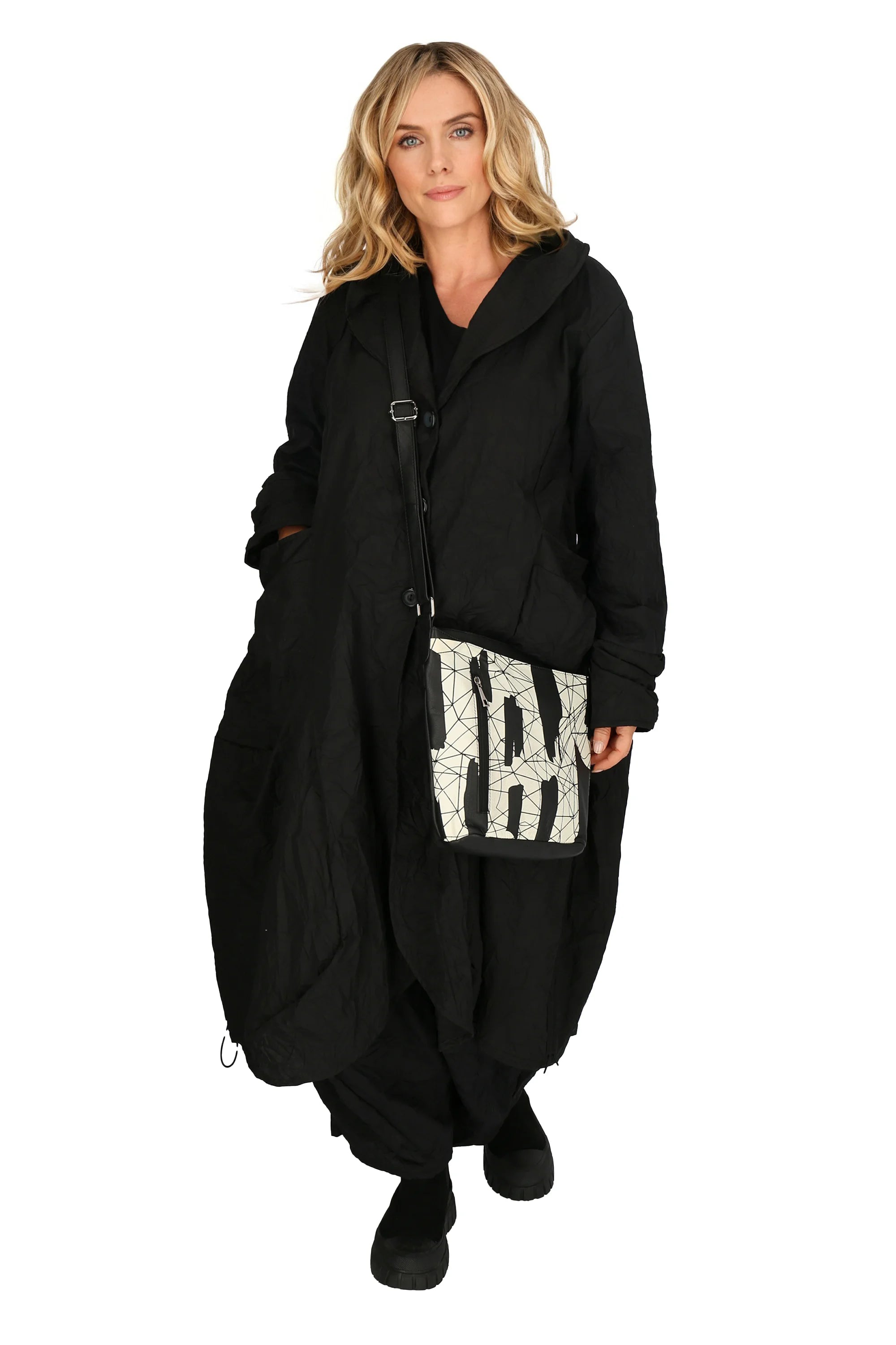 Tasche von AKH Fashion aus Leder in gerader Form, ausgefallene Lagenlook Mode