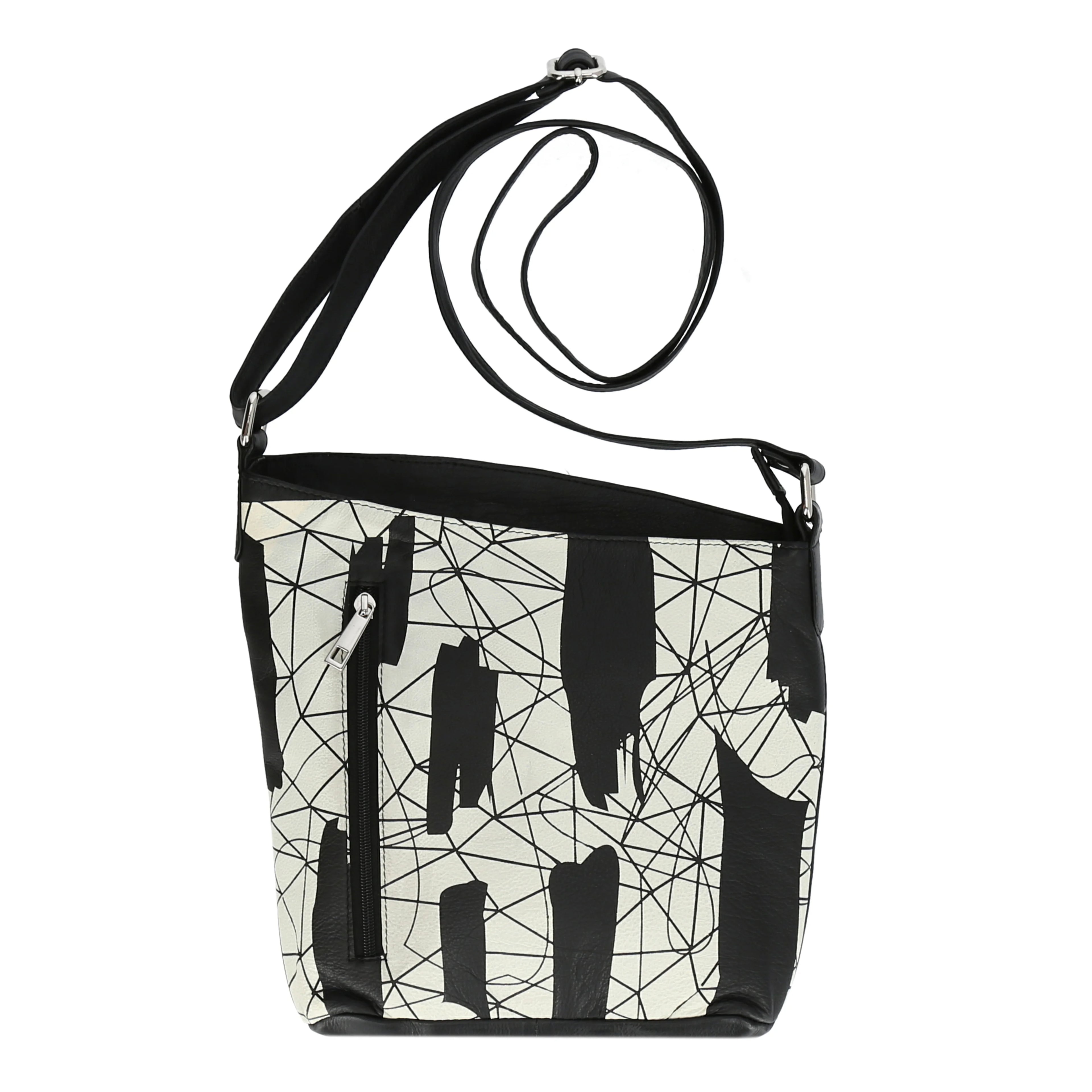 Tasche von AKH Fashion aus Leder in gerader Form, ausgefallene Lagenlook Mode