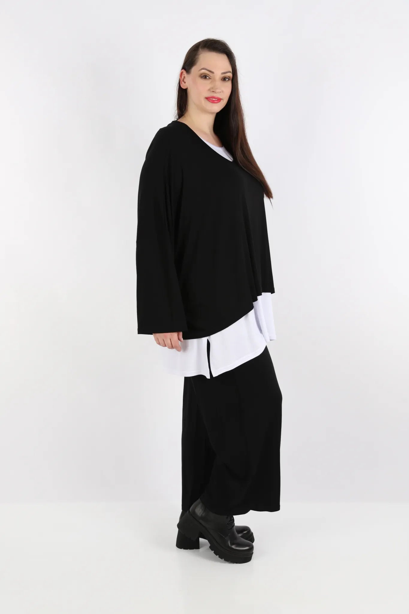  Marlene Hose von AKH Fashion aus Viskose, 1233.06852, Schwarz, Ausgefallen, Zeitlos