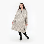  A-Form Bigshirt von AKH Fashion aus Baumwolle, 1361.06989, Beige-Schwarz, Schick, Modern