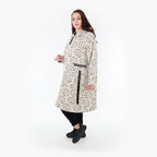  A-Form Bigshirt von AKH Fashion aus Baumwolle, 1361.06989, Beige-Schwarz, Schick, Modern