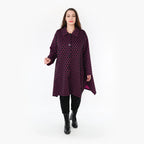  Ballonjacke von AKH Fashion aus Materialmix, 1365.06864, Schwarz-Fuchsia, Raute, Schick