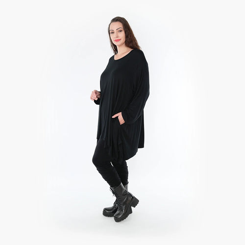 A-Form Shirt von AKH Fashion aus Viskose, ausgefallene, zeitlose Lagenlook Mode
