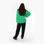  AKH Fashion Bigshirt in kastiger Form, aus Viskose, 1233.6888L, Grün, Schick, Modern, Bequem