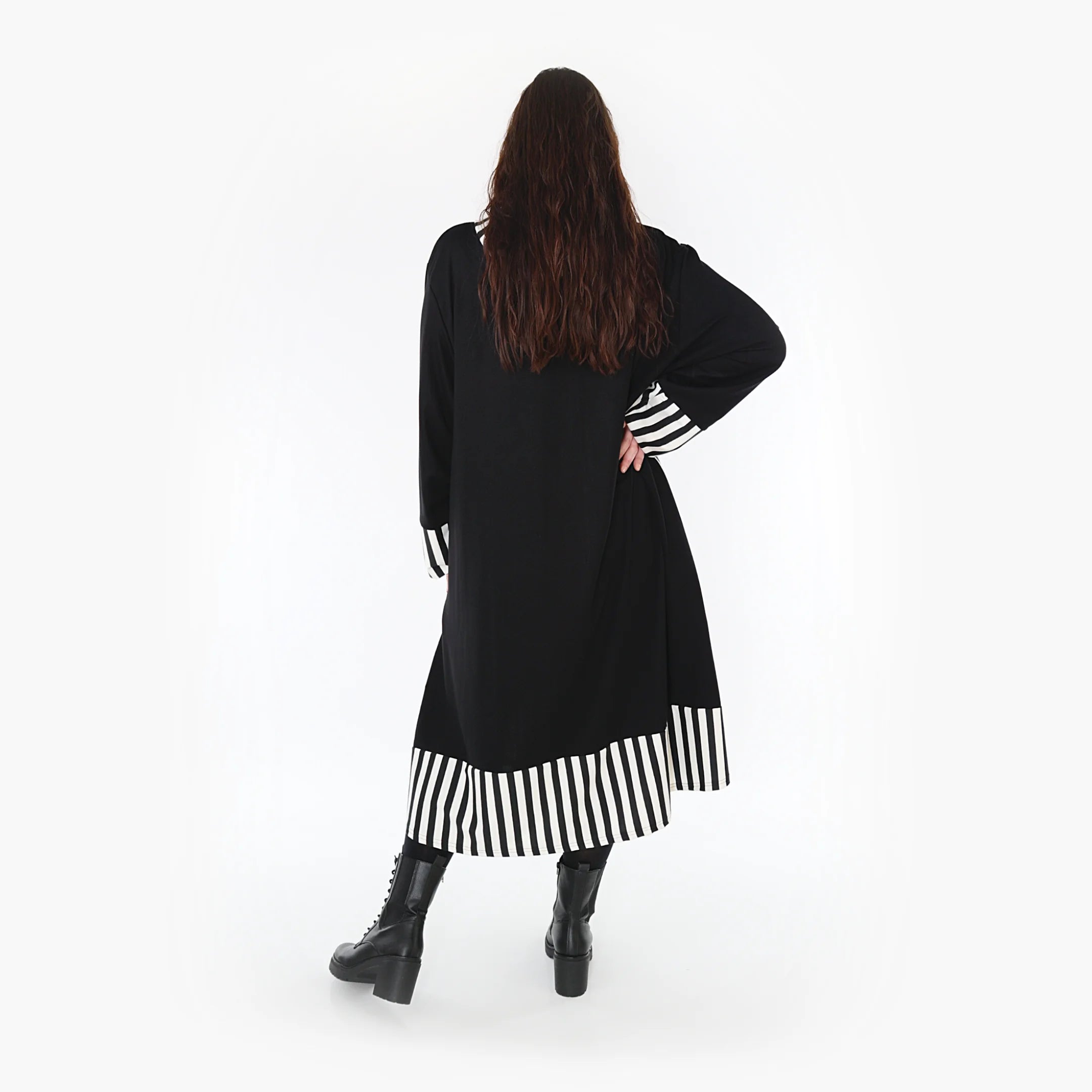  Ballonmantel von AKH Fashion aus Viskose, 1366.06990, Schwarz-Weiß, Schick, Modern, Bequem