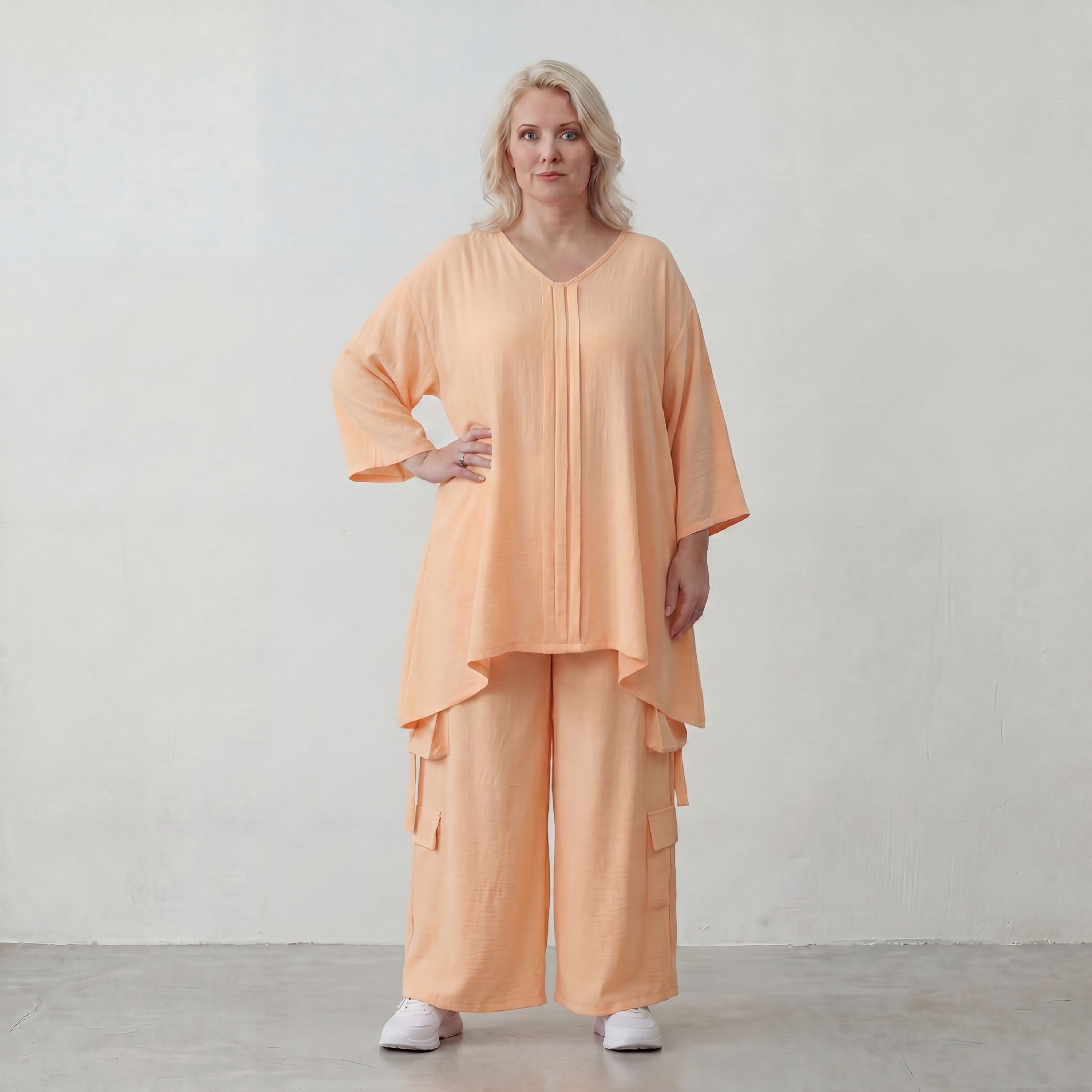 Locker fallendes Mauve Leinen Shirt im Lagenlook A Linie Oversize sehr zeitlos leger chic