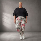Mehrfarbig fliessende Karottenhose im Lagenlook weich elastisch leger zeitlos sehr modern