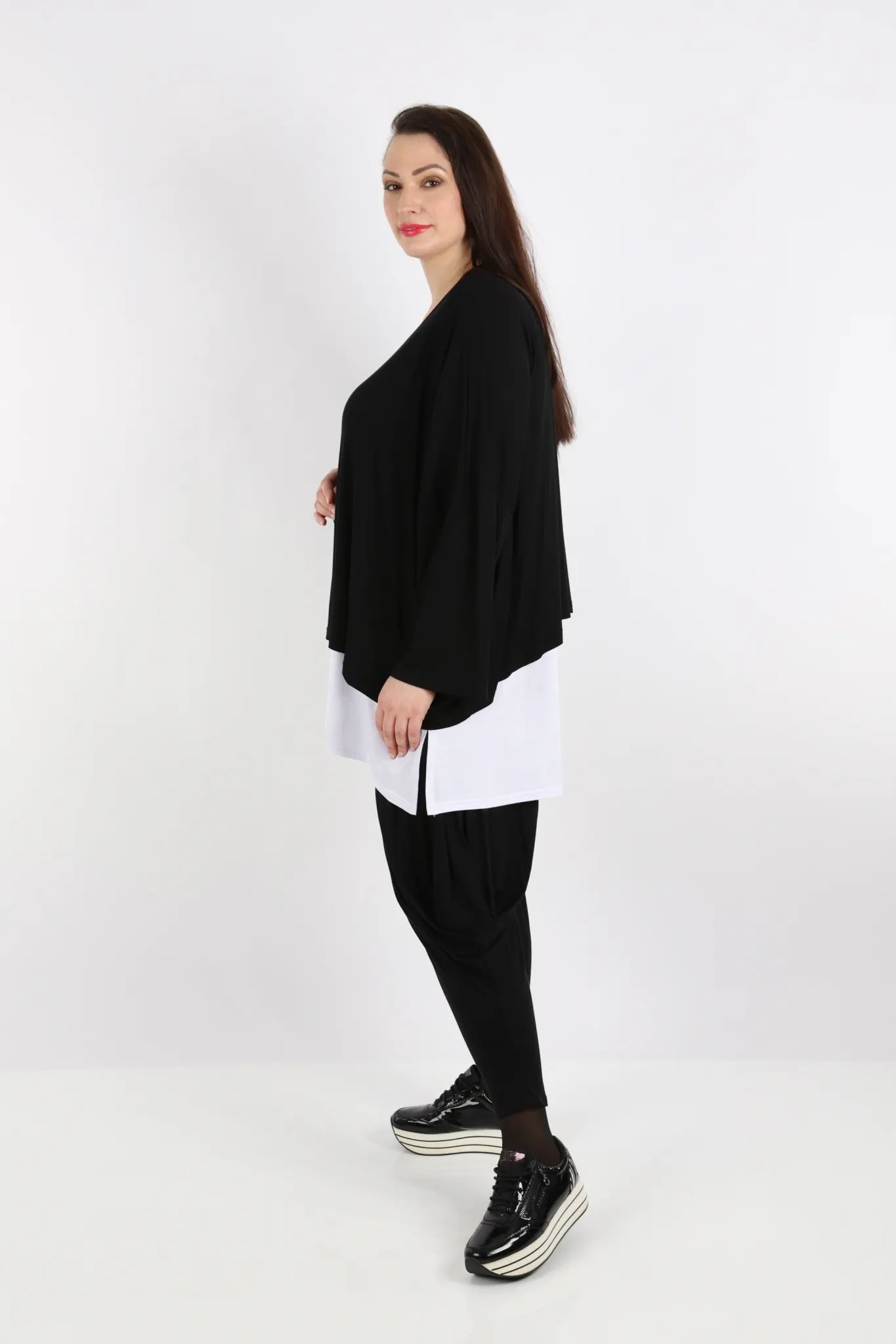  Flügel Hose von AKH Fashion aus Viskose, 1233.00012, Schwarz, Ausgefallen, Zeitlos, Schick