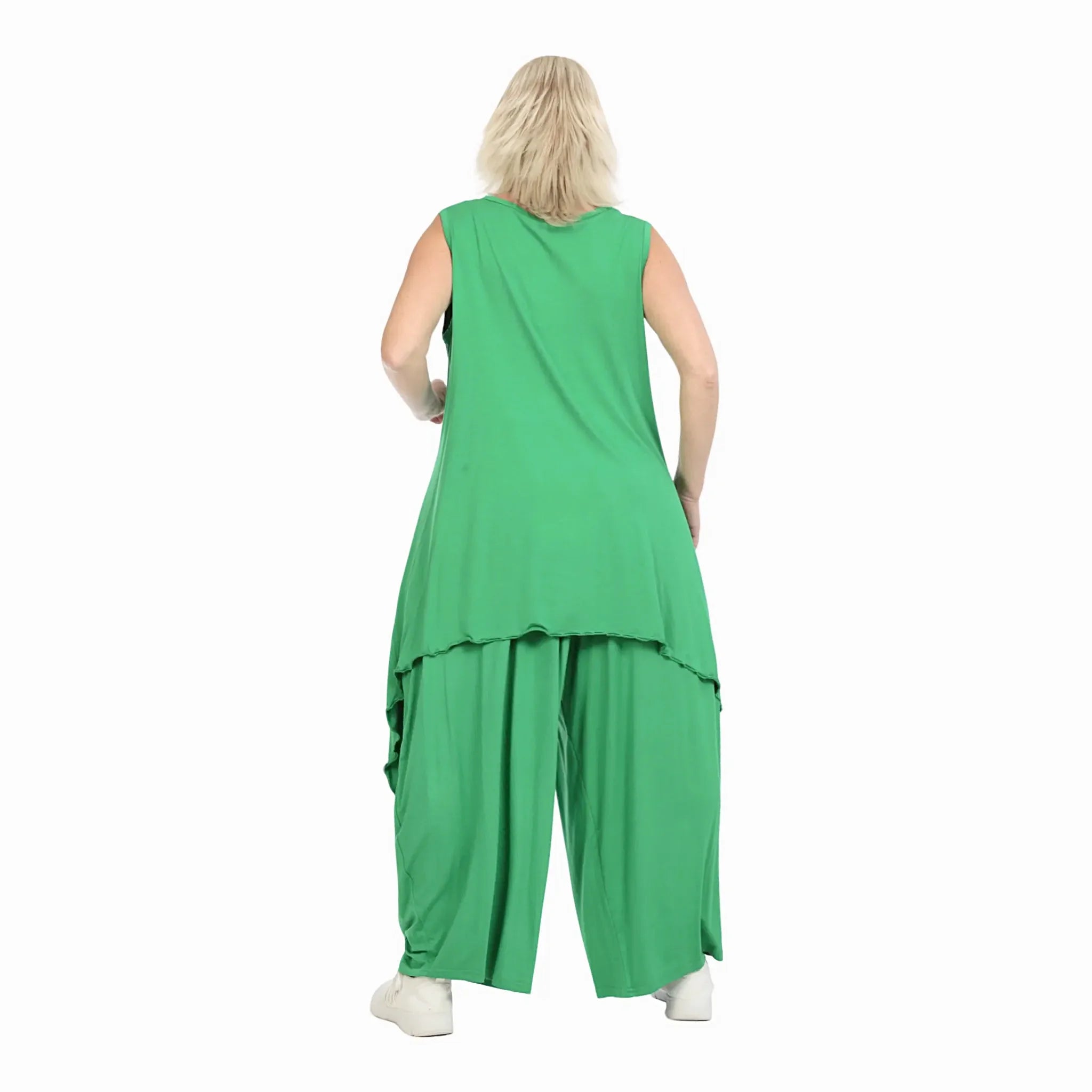  Zipfel Top von AKH Fashion aus Viskose, 1233.01975, Grün, Schick, Modern, Bequem