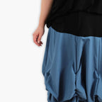  Ballonrock von AKH Fashion aus Viskose, 1284.07559, Schwarz-Azurblau, Schick, Modern