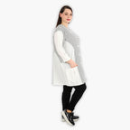  AKH Fashion Jacke in gerundeter Form, aus Viskose, 1288.06933, Weiß-Schwarz, Kariert