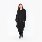  AKH Fashion Bluse in gerundeter Form, aus Viskose, 1380.06881, Schwarz, Schick, Modern