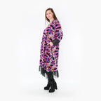  Ballonkleid von AKH Fashion aus Viskose, 1381.05909, Fuchsia, Grafik, Schick, Modern