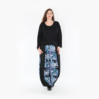  Ballonhose von AKH Fashion aus Viskose, 1381.08069, Petrol, Grafik, Schick, Modern, Bequem