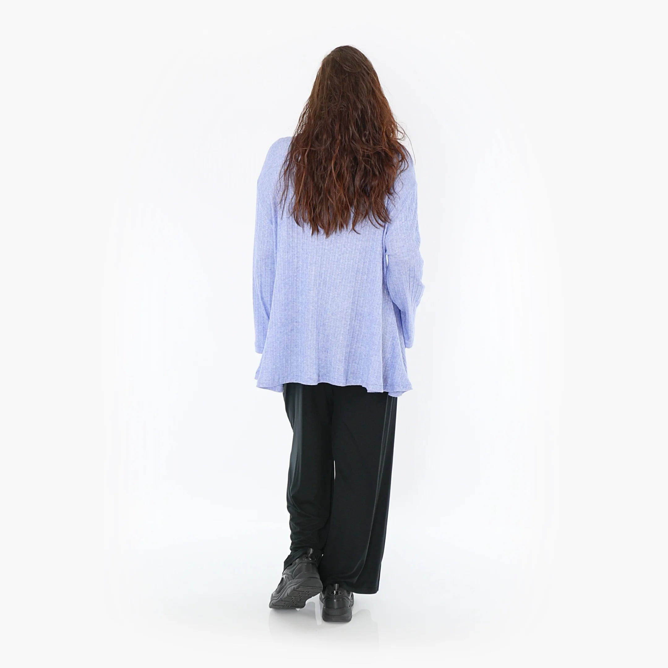  AKH Fashion Shirt in Glocken-Form, aus Polyurethan, 1384.1892R, Blau, Gerippt, Schick