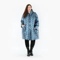  Ballonjacke von AKH Fashion aus Polyester, 1387.06660, Eisblau, Grafik, Schick, Modern