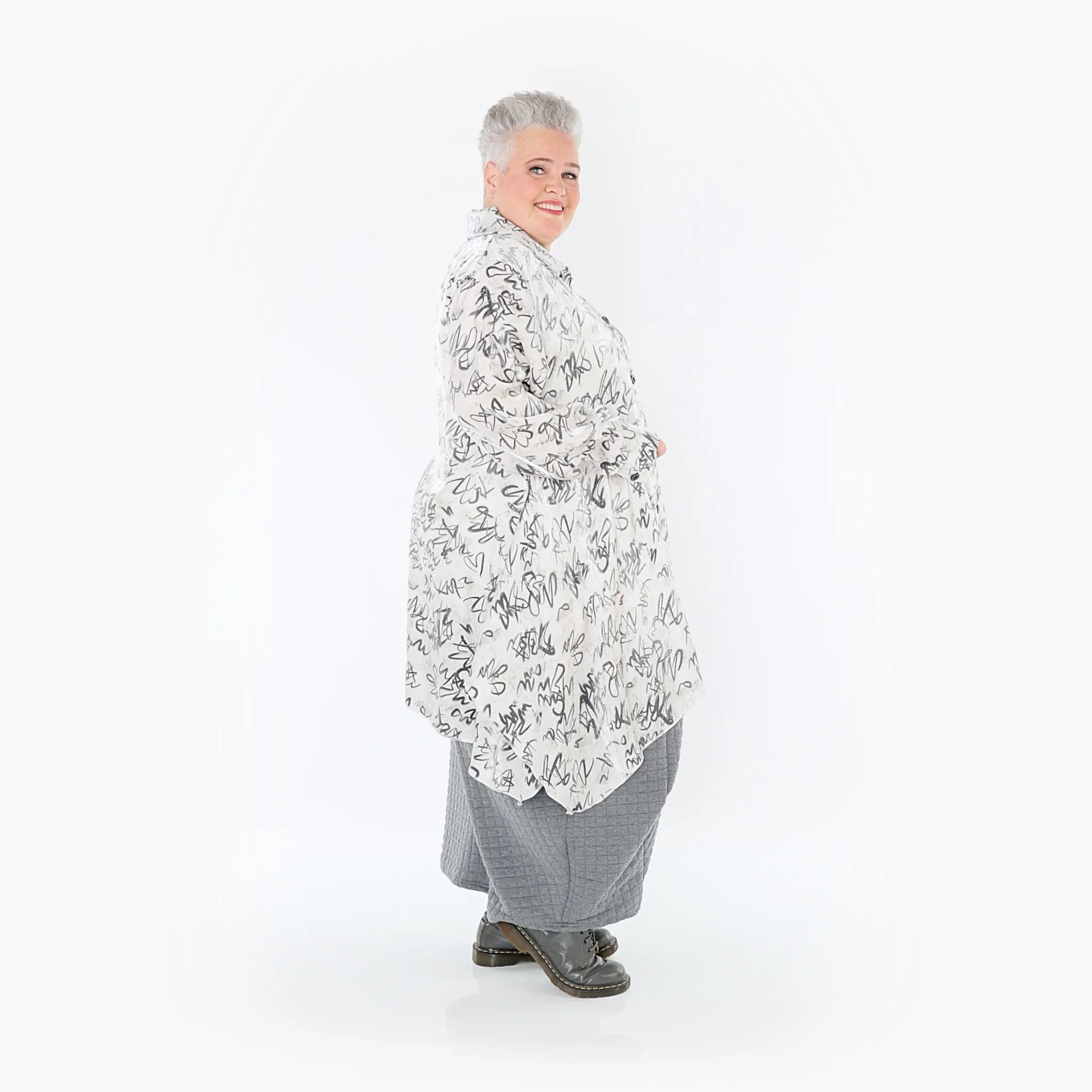 A-Form Jacke von AKH Fashion aus Viskose, ausgefallene, zeitlose Lagenlook Mode