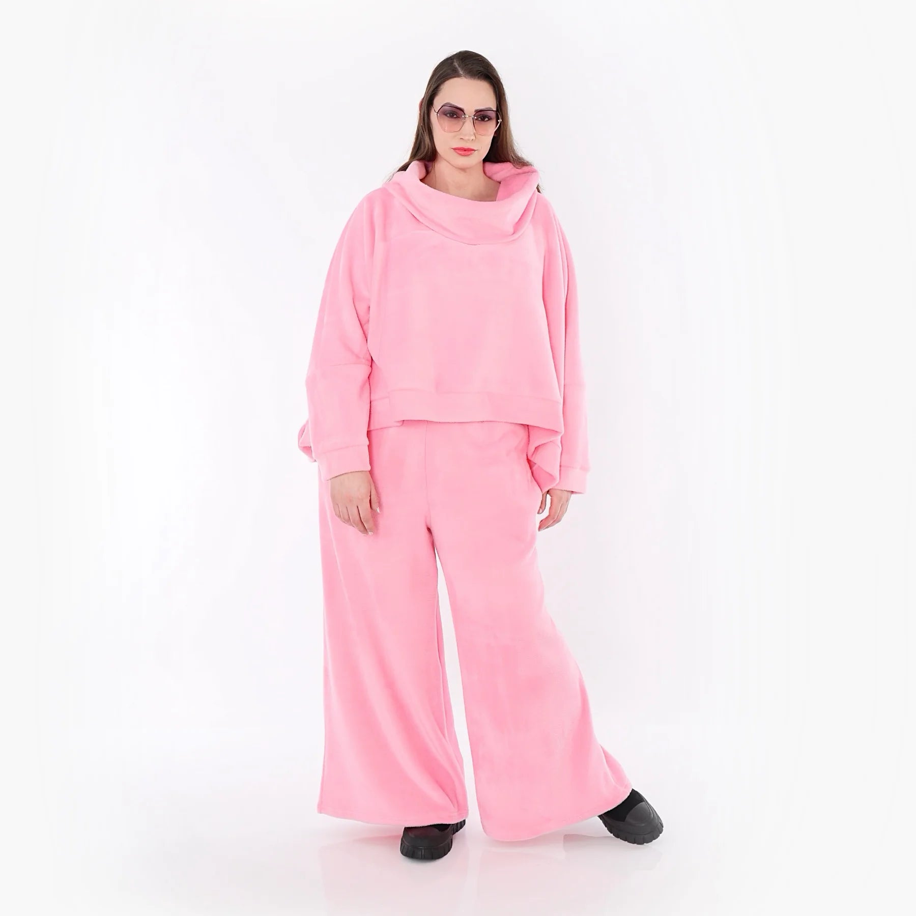  AKH Fashion Überwurf in kastiger Form, aus Baumwolle, 1547.7011R, Pink, Ausgefallen