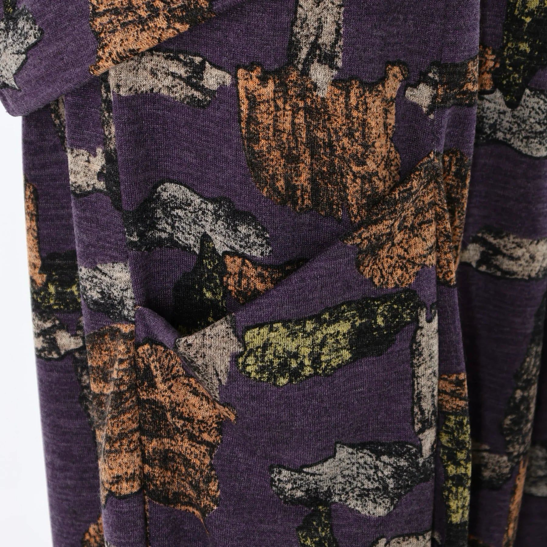  Ballonhose von AKH Fashion aus Materialmix, 1548.08069, Violett/Multi, Abstrakt, Schick