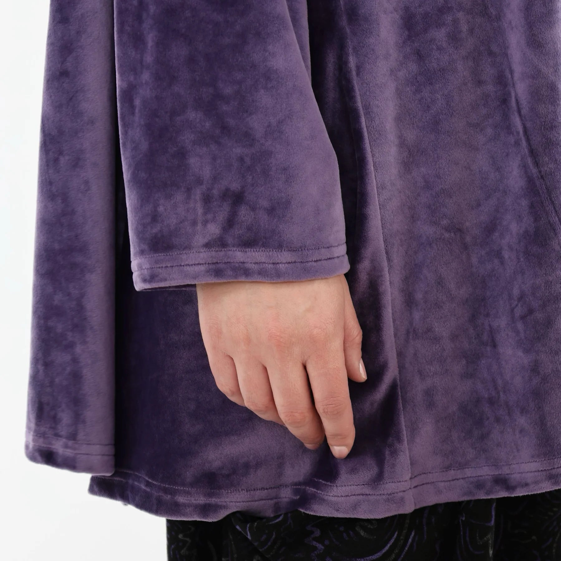  A-Form Bigshirt von AKH Fashion aus Materialmix, 1555.0593R, Lila, Ausgefallen, Zeitlos