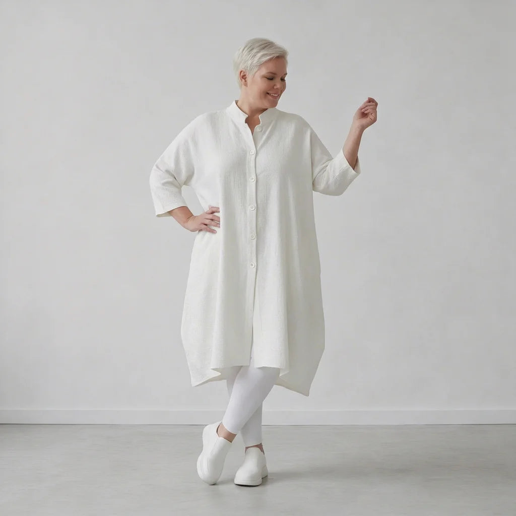 Ballon Bluse von AKH Fashion aus Baumwolle, 1573.07117, Weiß, Kariert, Ausgefallen, Schick