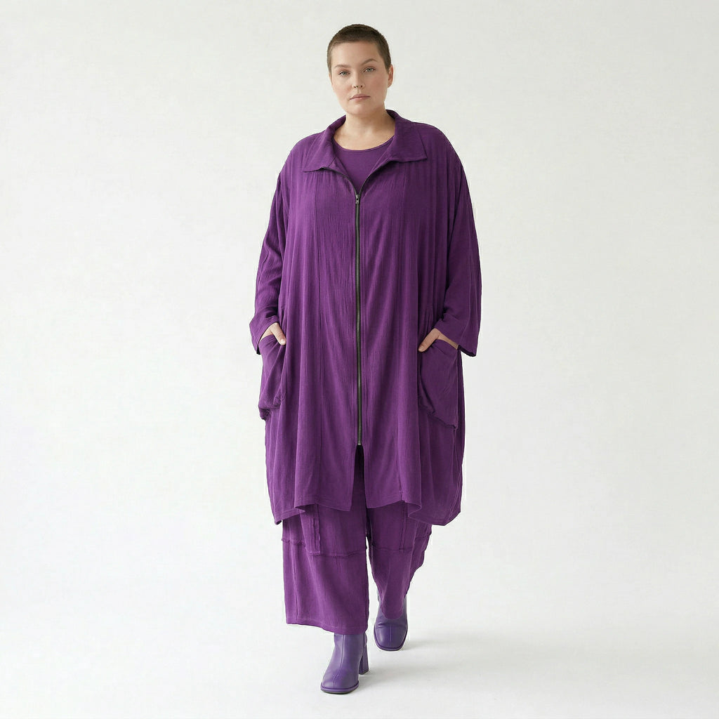 Ballonhose von AKH Fashion aus Viskose, 1576.07189, Lila, Ausgefallen, Zeitlos, Schick