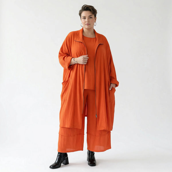 Ballonhose von AKH Fashion aus Viskose, 1576.07189, Orange, Ausgefallen, Zeitlos, Schick