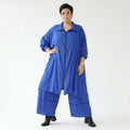 Ballonhose von AKH Fashion aus Viskose, 1576.07189, Royalblau, Ausgefallen, Zeitlos