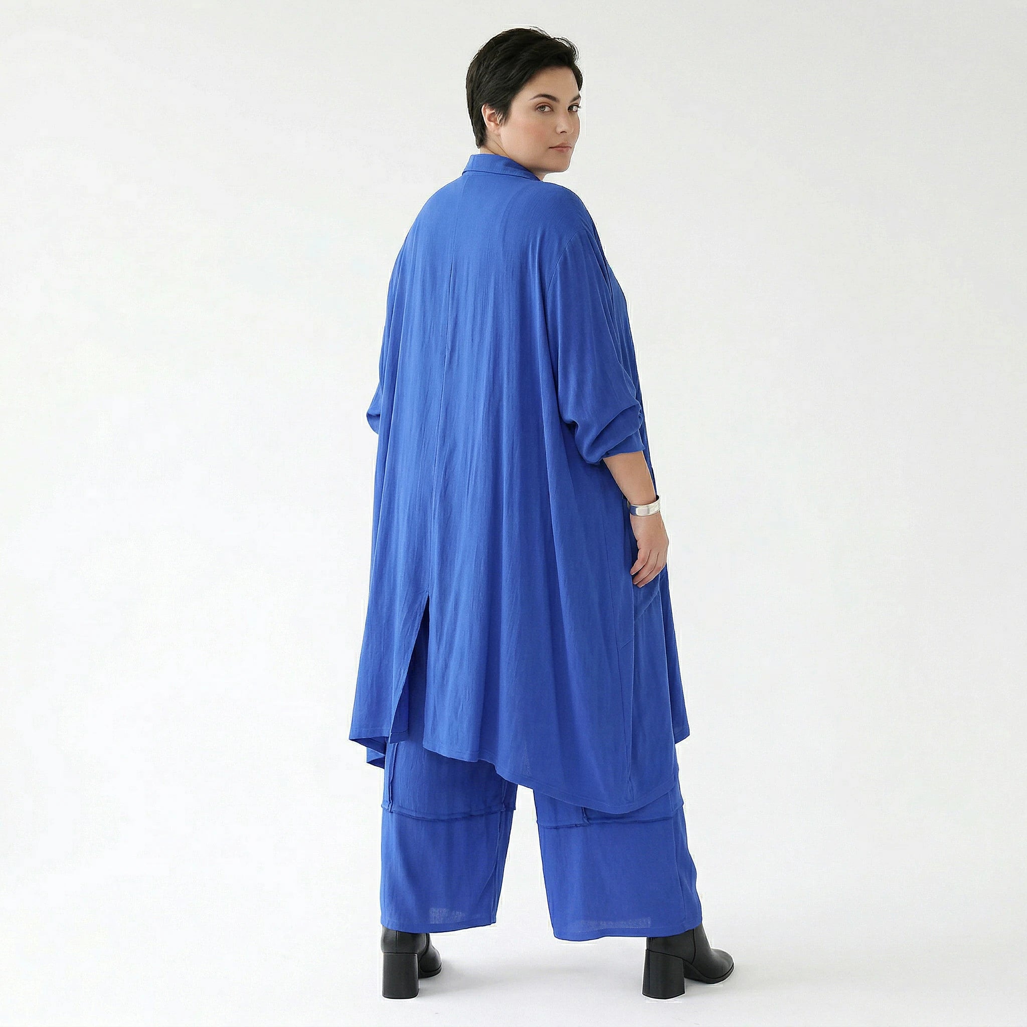 Ballonhose von AKH Fashion aus Viskose, 1576.07189, Royalblau, Ausgefallen, Zeitlos