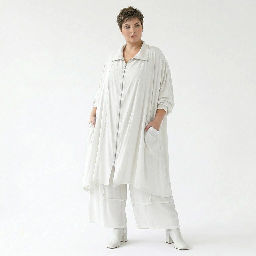 Ballonhose von AKH Fashion aus Viskose, 1576.07189, Weiß, Ausgefallen, Zeitlos, Schick