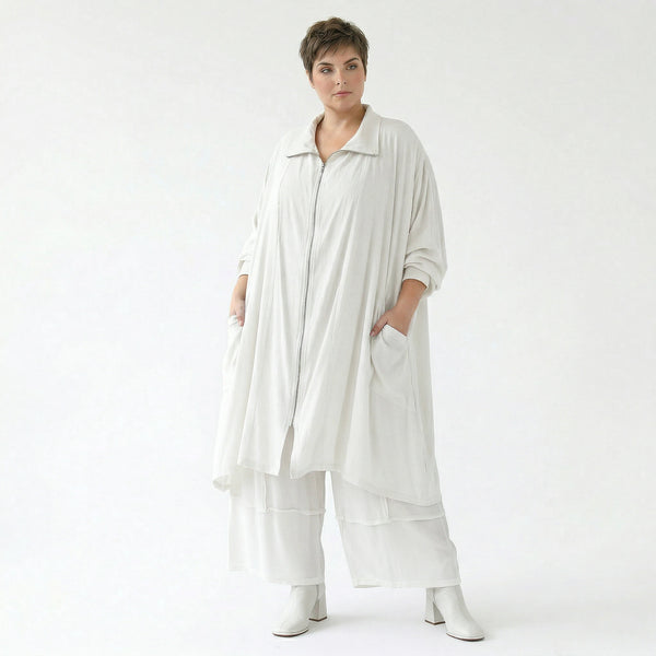 Ballonhose von AKH Fashion aus Viskose, 1576.07189, Weiß, Ausgefallen, Zeitlos, Schick