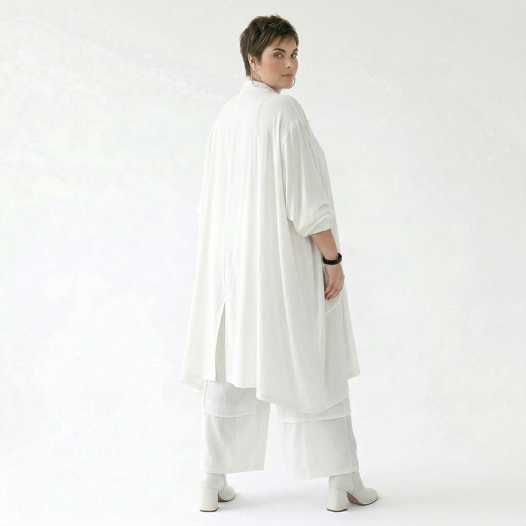 Ballonhose von AKH Fashion aus Viskose, 1576.07189, Weiß, Ausgefallen, Zeitlos, Schick