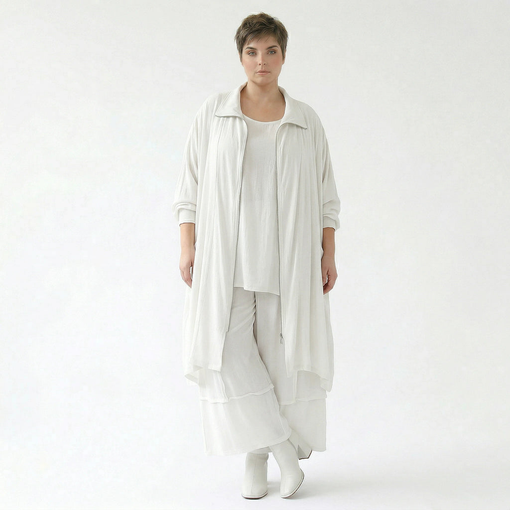 Ballonhose von AKH Fashion aus Viskose, 1576.07189, Weiß, Ausgefallen, Zeitlos, Schick