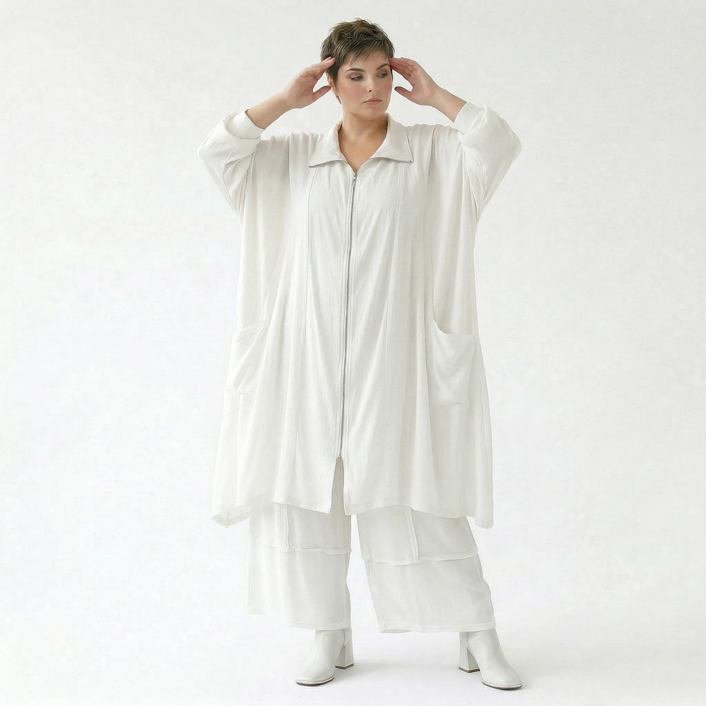 Ballonhose von AKH Fashion aus Viskose, 1576.07189, Weiß, Ausgefallen, Zeitlos, Schick