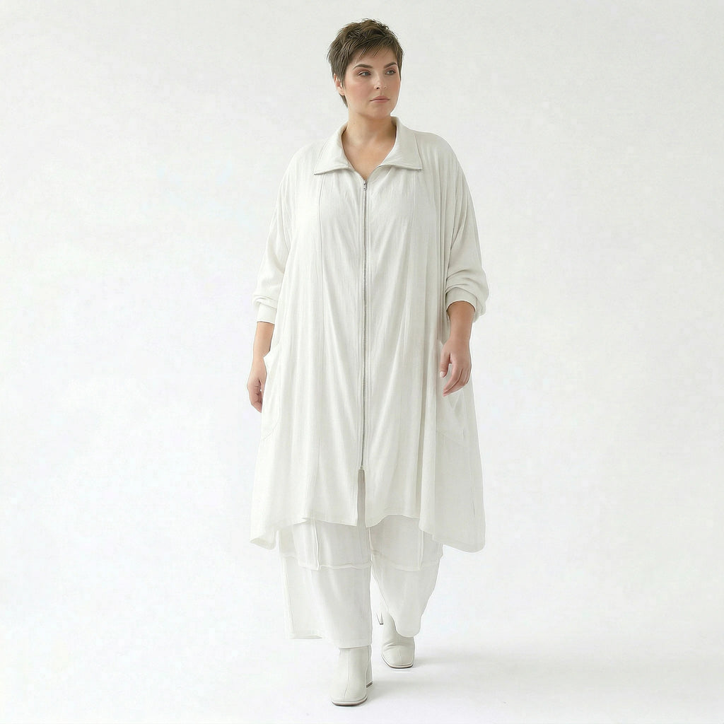 Ballonhose von AKH Fashion aus Viskose, 1576.07189, Weiß, Ausgefallen, Zeitlos, Schick