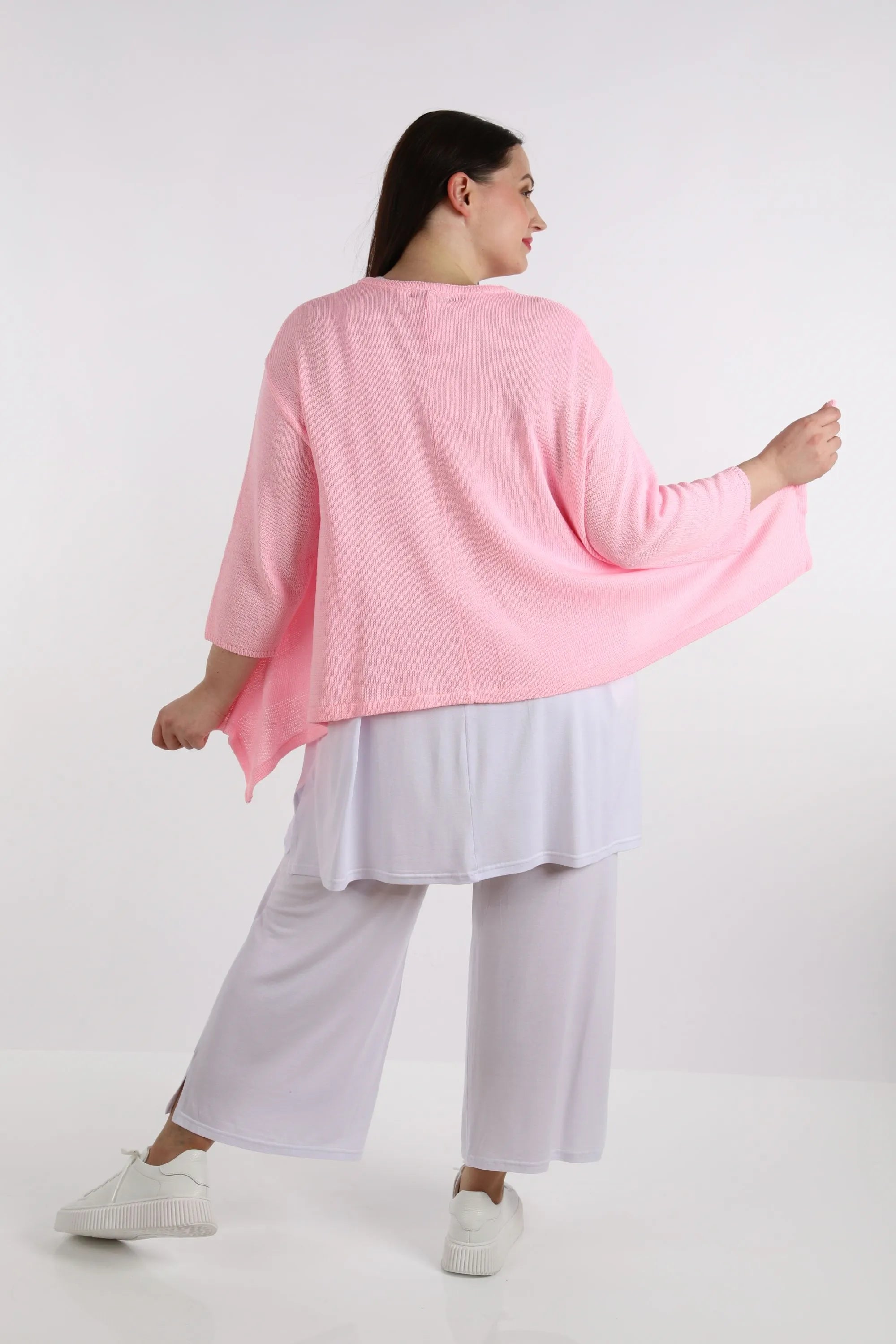  A-Form Jacke von AKH Fashion aus Baumwolle, 1110.00118, Rosa, Schick, Modern, Bequem