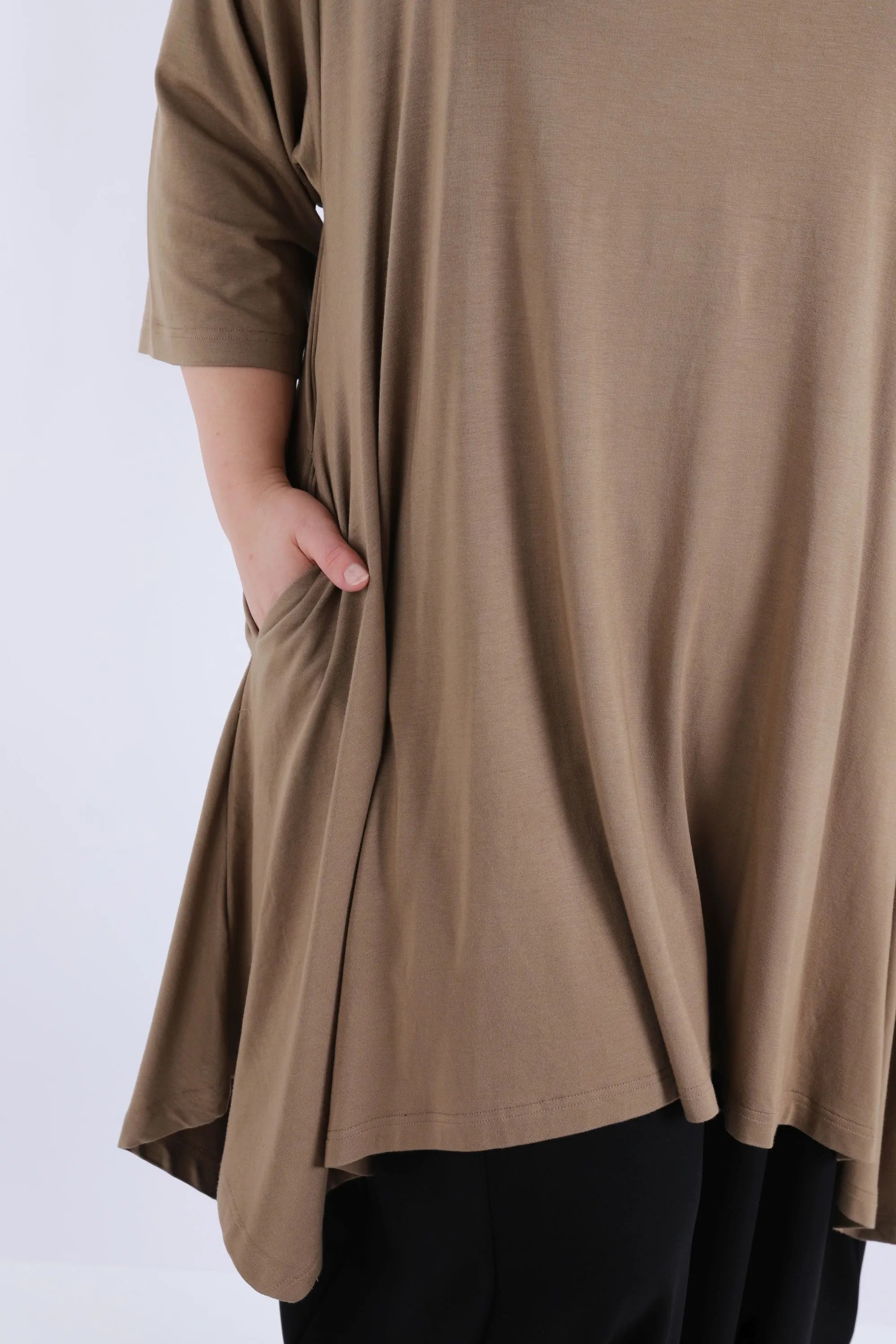 A-Form Shirt von AKH Fashion aus Viskose, ausgefallene, zeitlose Lagenlook Mode