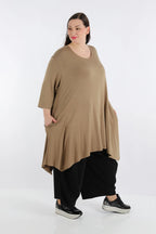 A-Form Shirt von AKH Fashion aus Viskose, ausgefallene, zeitlose Lagenlook Mode