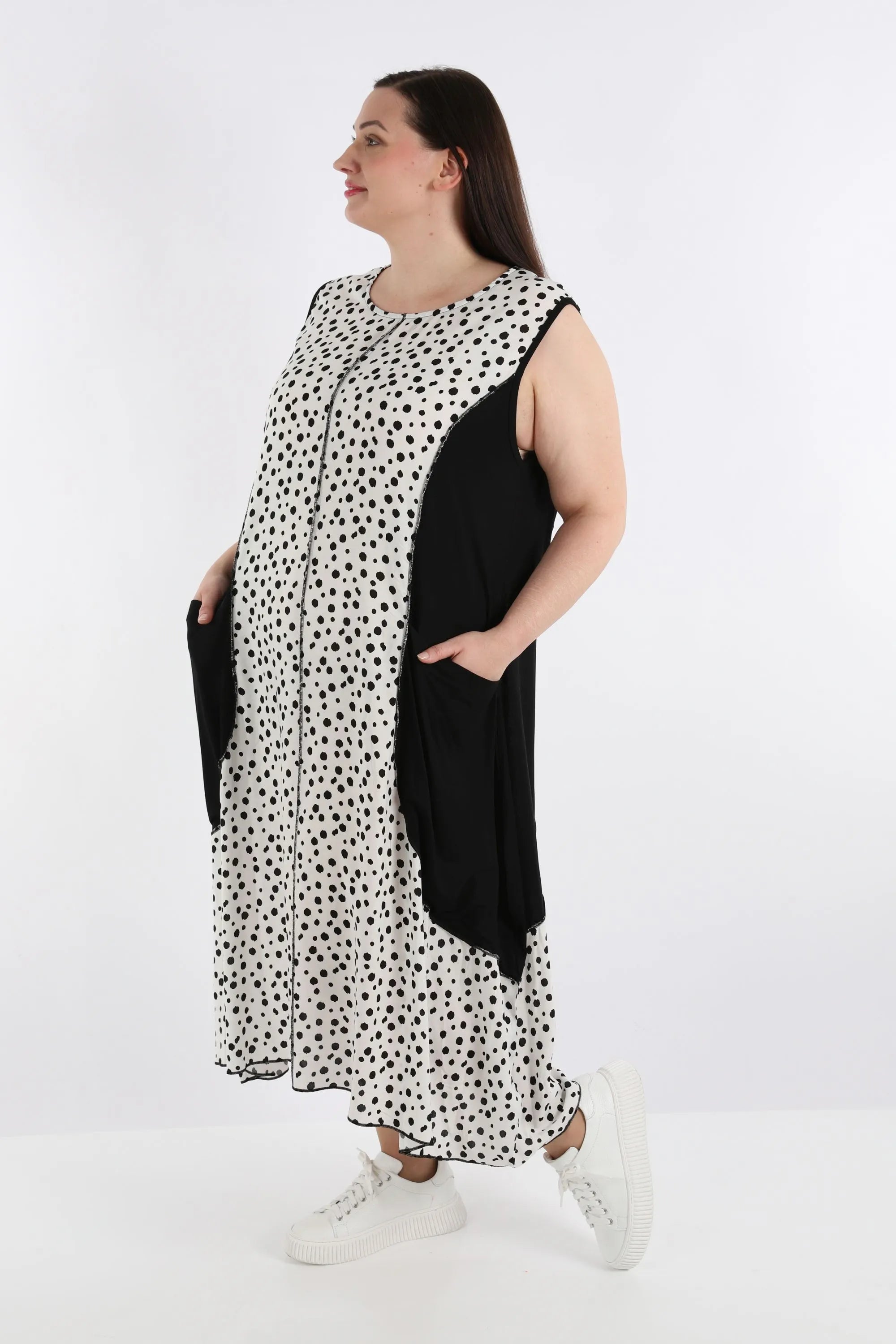 Ballonkleid von AKH Fashion aus Viskose, ausgefallene, zeitlose Lagenlook Mode