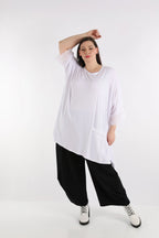  AKH Fashion Bigshirt in kastiger Form, aus Viskose, 1274.06925, Weiß, Schick, Modern, Bequem
